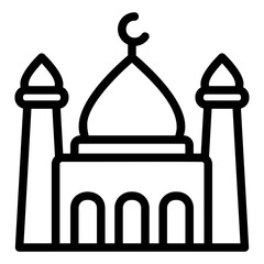 mosque line icon