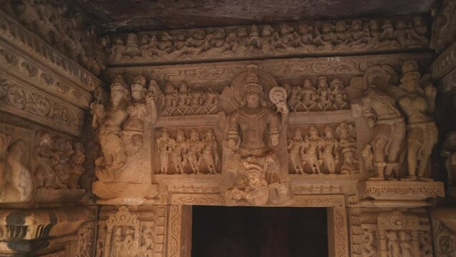 Ancient Carvings in an Ancient Temple in Madhya Pradesh , India