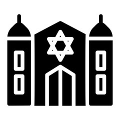 synagogue glyph icon