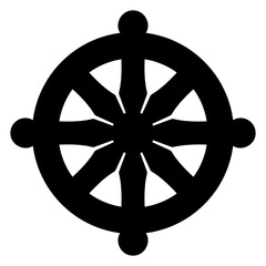 buddhism glyph icon