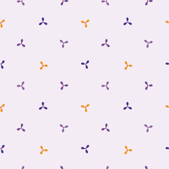 Vector pale lilac Cute Propellers seamless pattern background.