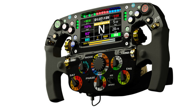 F1 Steering Wheel isolated