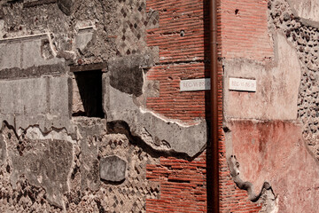 Pompeii historical landmark during summer