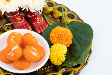 Indian Bengali Mithai Orange Kheer Mohan Also Called Khira Mohan, Santre Ki Kheer, Or Santra Khir...