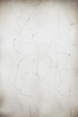 Fototapeta premium Vintage white background with cracks. Generative AI
