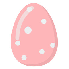 Pink polka dot Easter egg