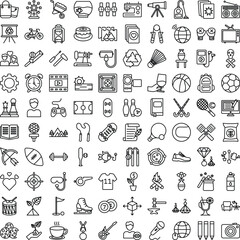 Hobby line icons set, collection of Hobby icons, Hobby icons pack, activity icons set, Hobbies vector icons, activities vector icons, gaming icons set, hobby hons pack, hobby outline icons set 