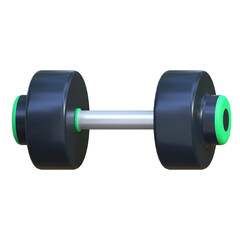 small dumbbell icon gym and fitness 3d illustration