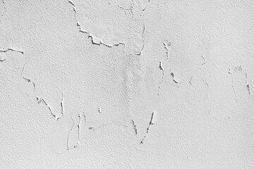 Closeup of peeling painted wall
