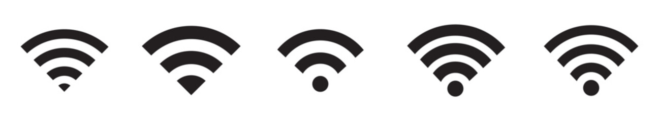 Wireless and wifi icon or wi-fi icon sign for remote internet access, Podcast vector symbol, vector illustration 10 eps.