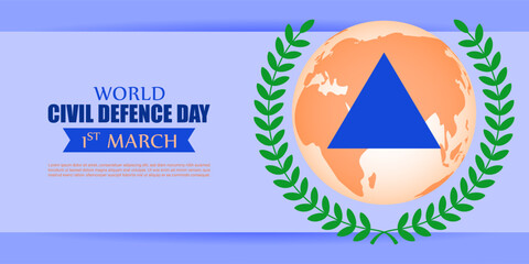 Vector illustration for World Civil Defence Day