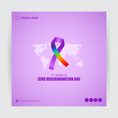Vector illustration for Zero discrimination day