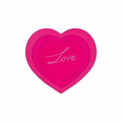 pink valentine heart