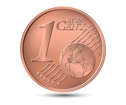 Background With Euro Banknotes. 1 Euro On The Background Of Money. One Euro  Coin. Top View Stock Photo, Picture and Royalty Free Image. Image 143187514.