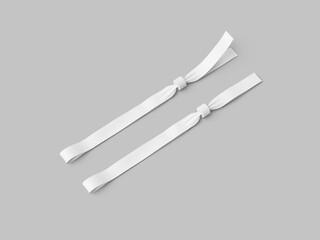 Isolated Modern Fabric Wristband Isometric Mockup Design