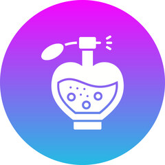 Perfume Gradient Circle Glyph Inverted Icon