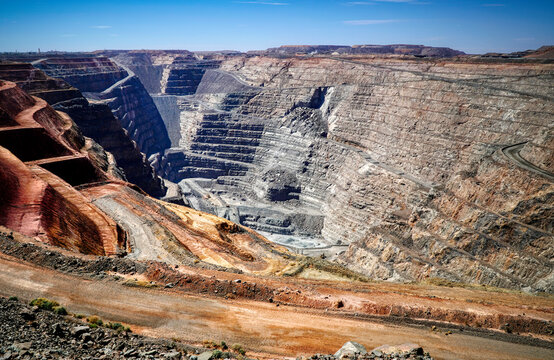 Kalgoorlie open pit mine, Western Australia.