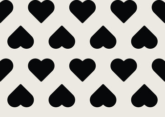 Heart saamless pattern. Love vector background illustration