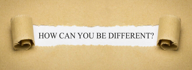 How can you be different?