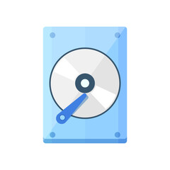 Hard Disk Drive, HDD Vector Icon Illustration