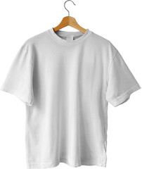 isolated white t shirt with hanger png