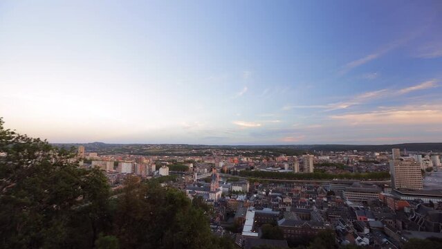 Panoramic top view of the city