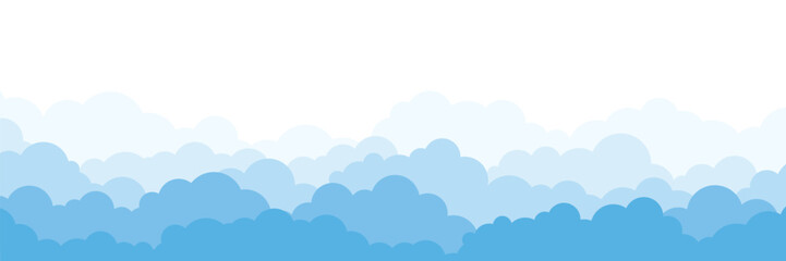 Abstract background with cartoon clouds background. Sky concept.Vector illustration