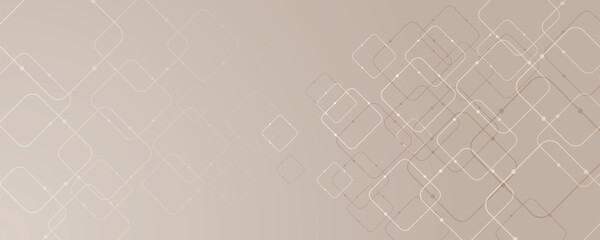 Elegant banner with geometric rectangle shape design