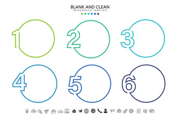 Blank and clean. Steps business data visualization timeline process infographic template design