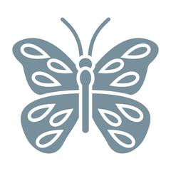 Butterfly Multicolor Glyph Icon