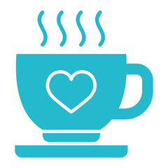 Coffee Multicolor Glyph Icon