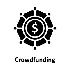 Crowdfunding dollar  Vector Icon which can easily modify or edit

