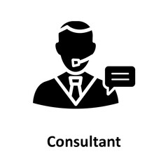 Client support, consultant  Vector Icon which can easily modify or edit

