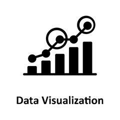 Data visualization, Graph Vector Icon which can easily modify or edit

