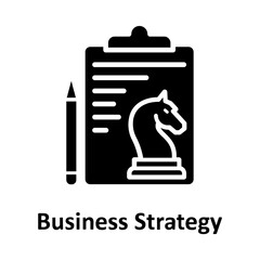 Business strategy, chess Vector Icon which can easily modify or edit

