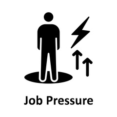 Job pressure, job stress Vector Icon which can easily modify or edit

