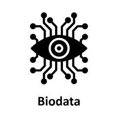 Biodata, biographical data Vector Icon which can easily modify or edit

