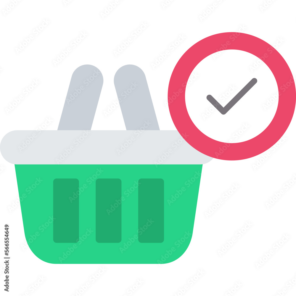 Sticker basket icon