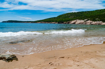 beach and sea along the northeast coast of the United States