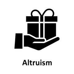 Altruism, care Vector Icon


