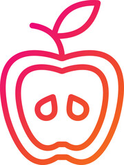 Apple Vector Icon Design Illustration