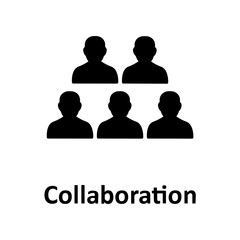 Collaboration, group Vector Icon

