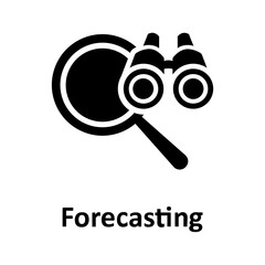 Binoculars, forecasting Vector Icon

