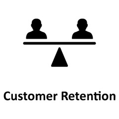 Balance, customer retention Vector Icon

