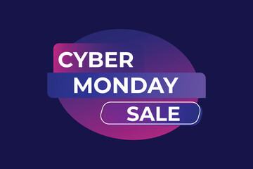 Cyber Monday sale colorful banner design.