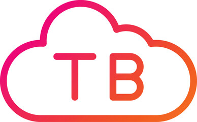 Tb cloud Vector Icon Design Illustration