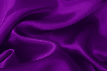 Purple fabric cloth texture for background and design art work, beautiful crumpled pattern of silk or linen.