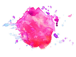 abstract watercolor background with splashes