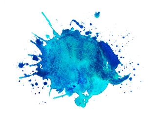 blue ink blots