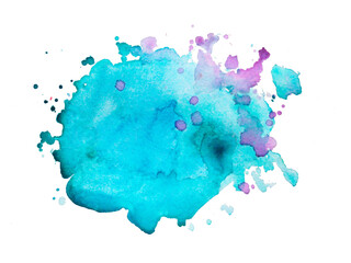 abstract watercolor splashes